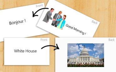 Online educational flashcard maker