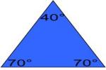 Acute Triangle - Flashcard