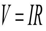 Ohm's Law - Flashcard