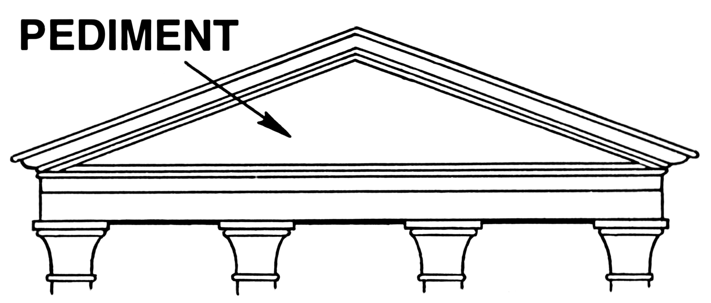 Pediment - Flashcard