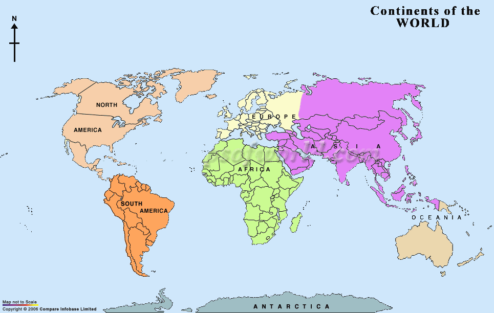 Continent - Flashcard