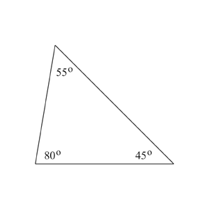 Acute Triangle - Flashcard