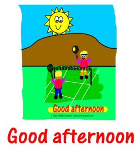 GOOD AFTERNOON - Flashcard