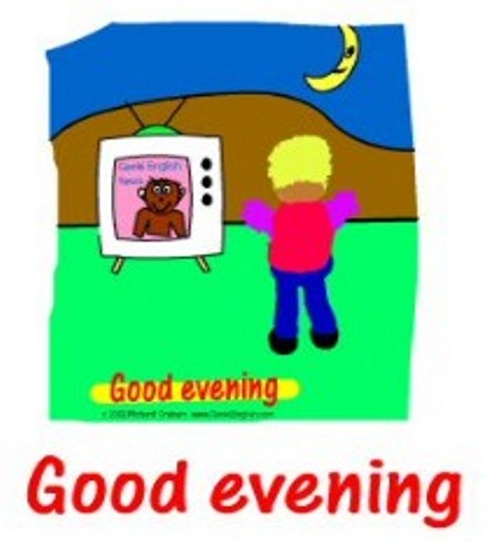 GOOD EVENING - Flashcard