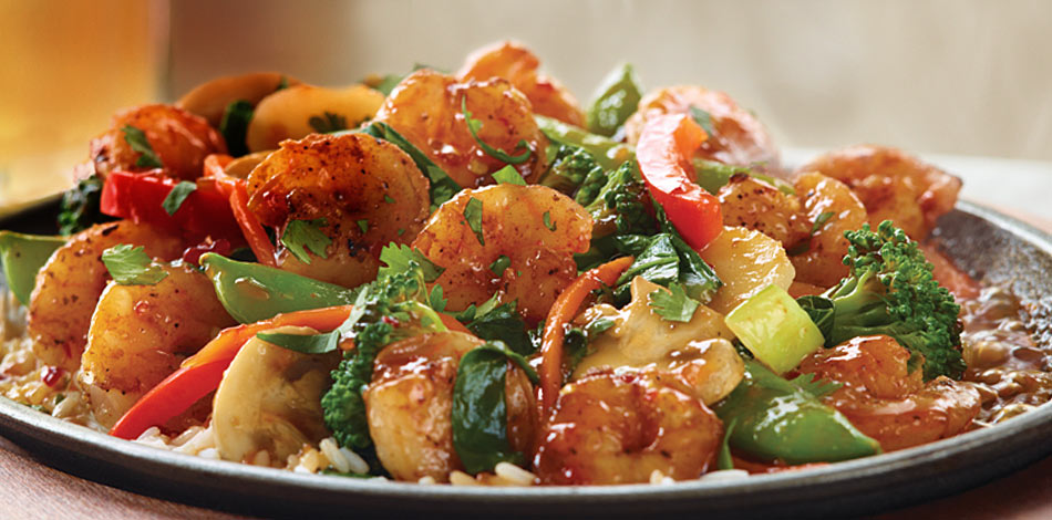Sizzling Asian Shrimp & Broccoli  - Flashcard