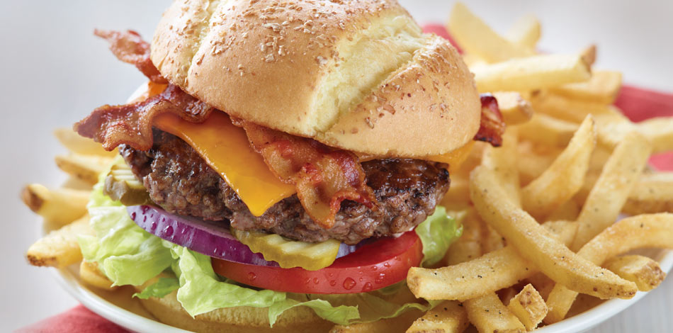 Bacon Cheddar Cheeseburger

         - Flashcard