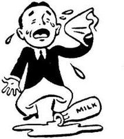 CRY
OVER SPILLED MILK - Flashcard