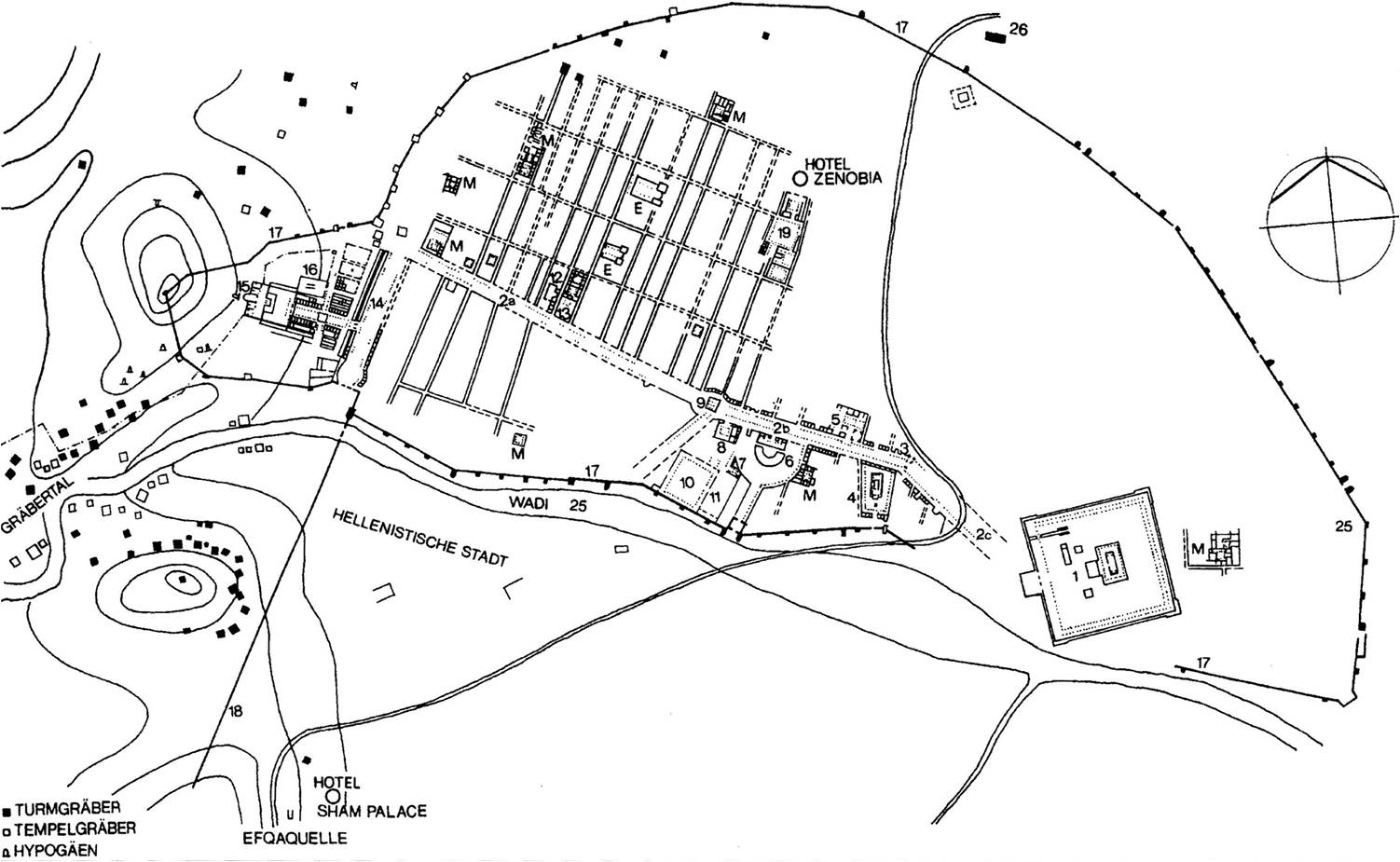 план древней пальмиры. схема пальмиры. пальмира план города. пальмира. схема пальмиры.