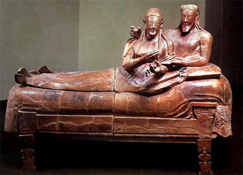 Sarcophagus From Cerveteri - Flashcard