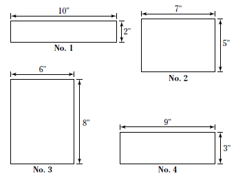  The Bottoms Of Four Boxes Are Shown Bel... - Flashcard