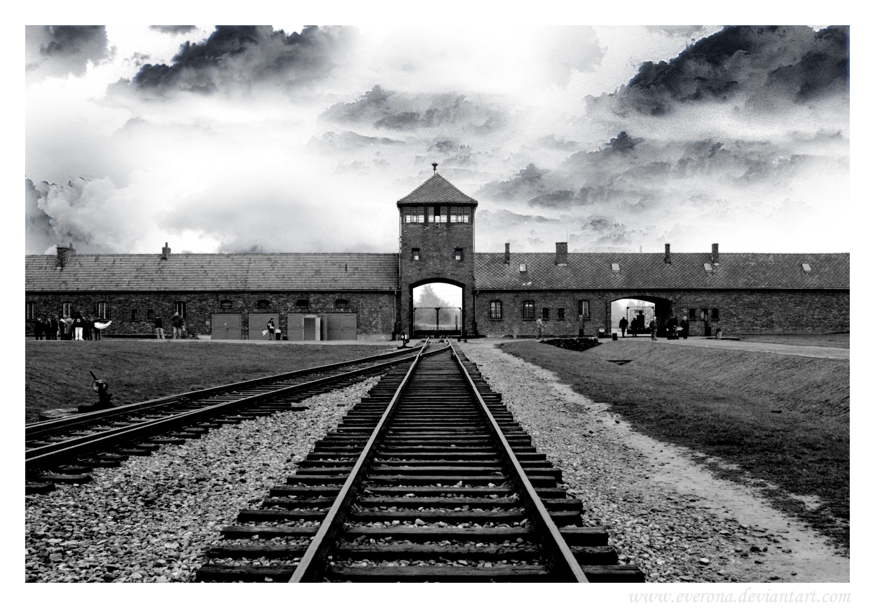 What Is Birkenau?The Image Is Of The Entrance... - Flashcard